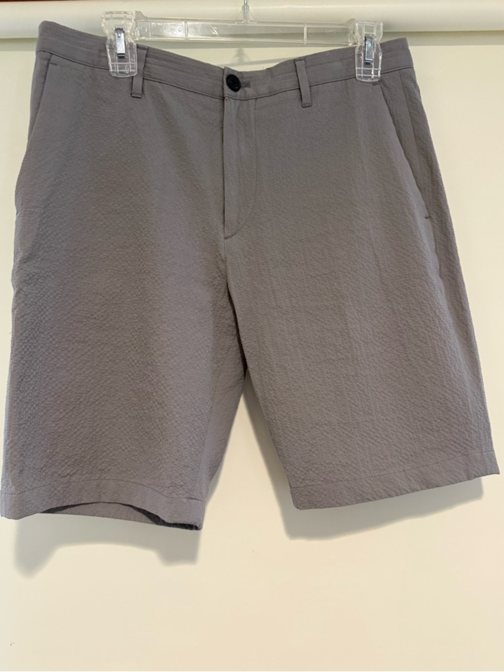 Theory Gray Cotton Shorts 9 inch inseam waist 31